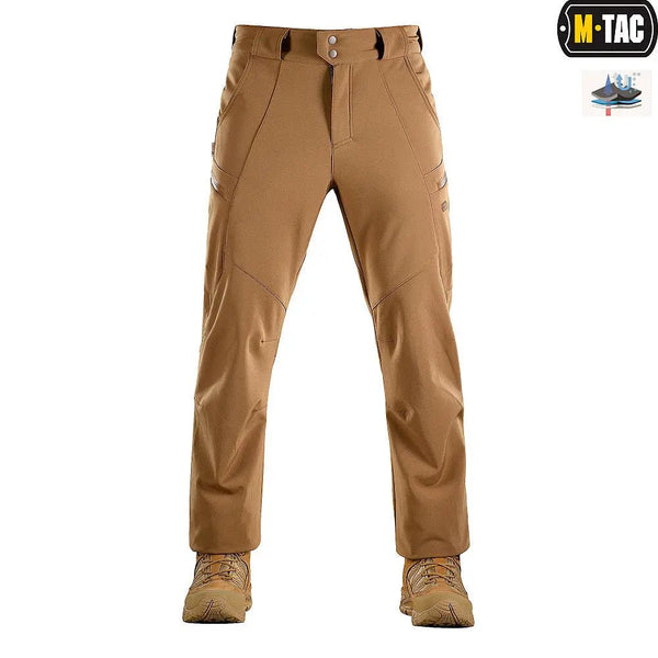 Pantaloni tactici Softshell coyote M - TAC - impermeabili | Echipament tactic WARGEAR