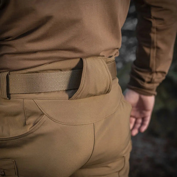 Pantaloni tactici Softshell coyote M - TAC - impermeabili | Echipament tactic WARGEAR
