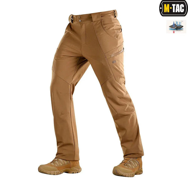 Pantaloni tactici Softshell coyote M - TAC - impermeabili | Echipament tactic WARGEAR