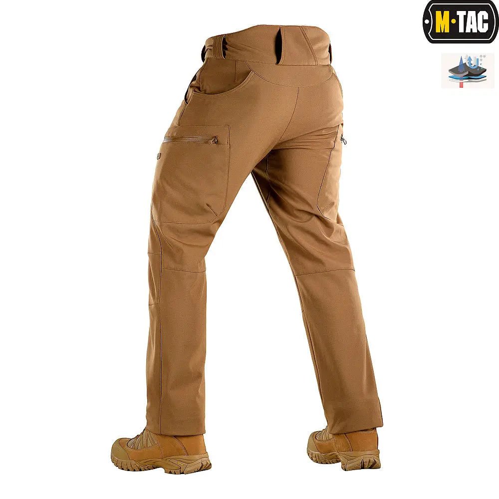Pantaloni tactici Softshell coyote M - TAC - impermeabili | Echipament tactic WARGEAR