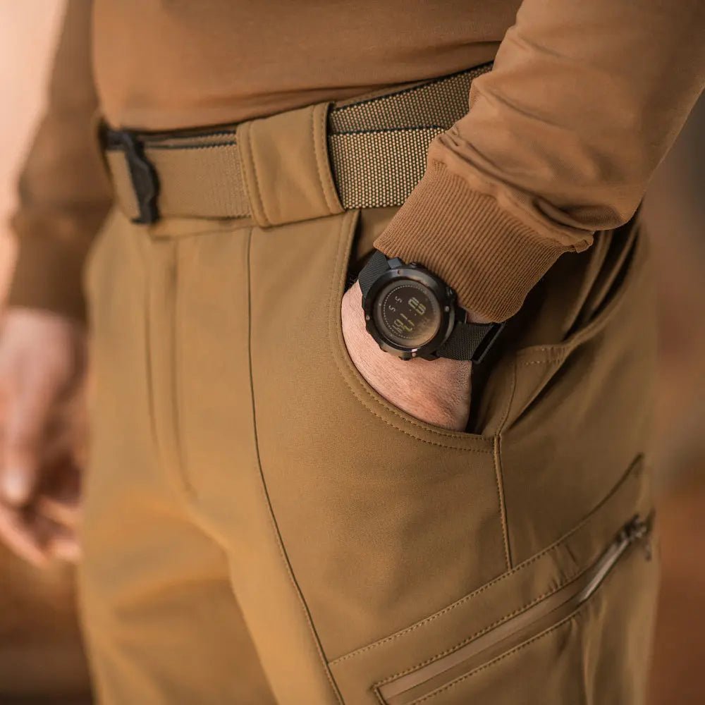 Pantaloni tactici Softshell coyote M - TAC - impermeabili | Echipament tactic WARGEAR