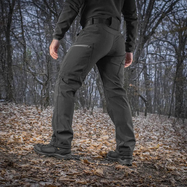 Pantaloni tactici Softshell negri M - TAC - impermeabili | Echipament tactic WARGEAR