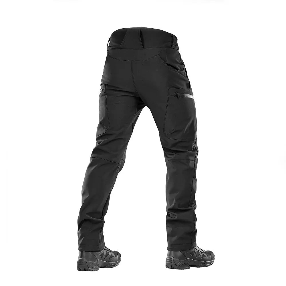 Pantaloni tactici Softshell negri M - TAC - impermeabili | Echipament tactic WARGEAR