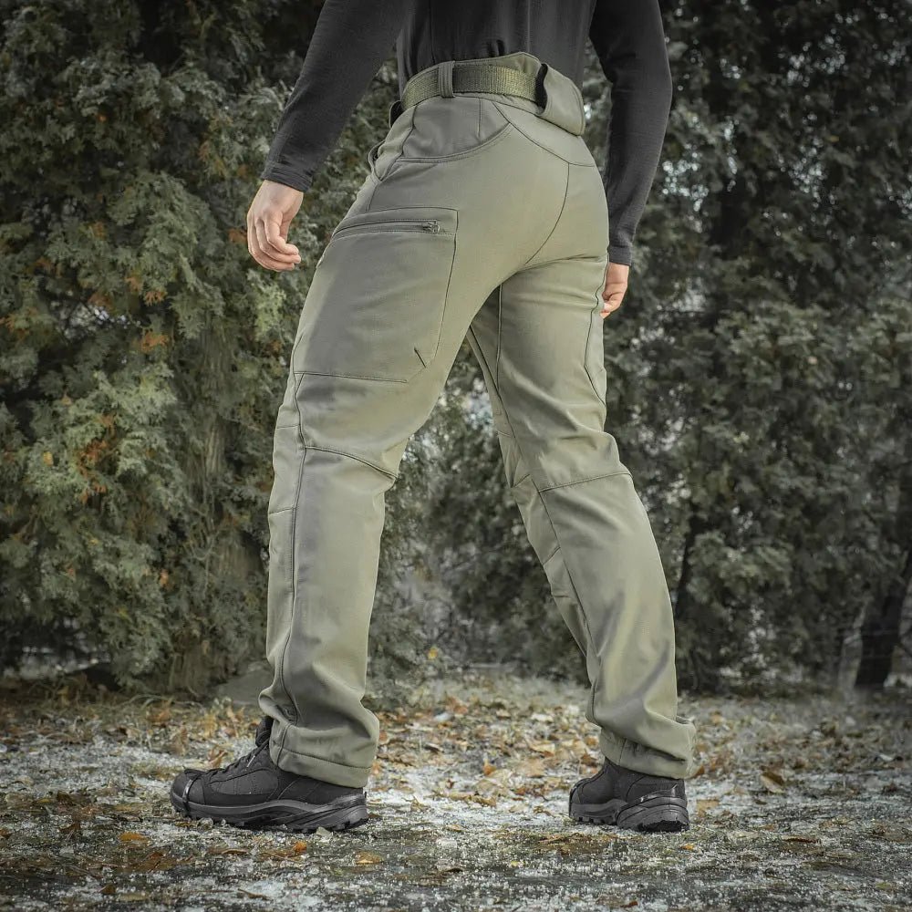 Pantaloni tactici Softshell olive M - TAC - impermeabili | Echipament tactic WARGEAR