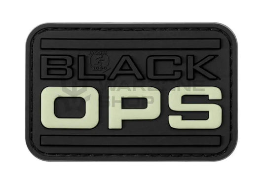 Patch 3D Black OPS fosforescent | Echipament tactic WARGEAR