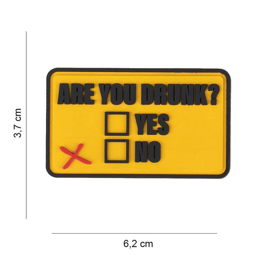 Patch 3D PVC 101INC Are You Drunk – Yes / No | WARGEAR RO