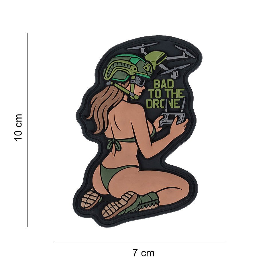 Patch 3D PVC 101INC Bad to the Drone – Pin-Up | WARGEAR RO