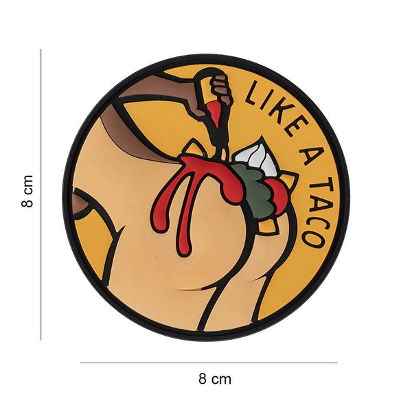 Patch 3D PVC 101INC Like a Taco – Rotund 8 cm | WARGEAR RO