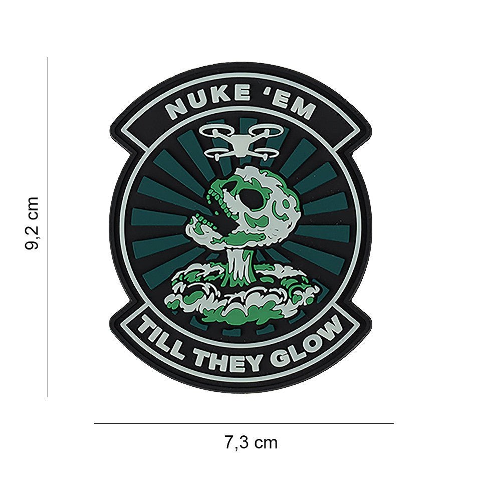 Patch 3D PVC 101INC Nuke Em Till They Glow – Fosforescent | WARGEAR RO