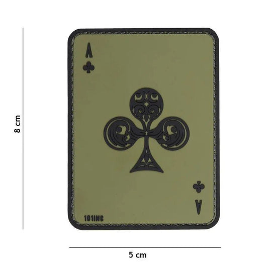 Patch Ace of Clubs velcro 3D | Echipament tactic WARGEAR