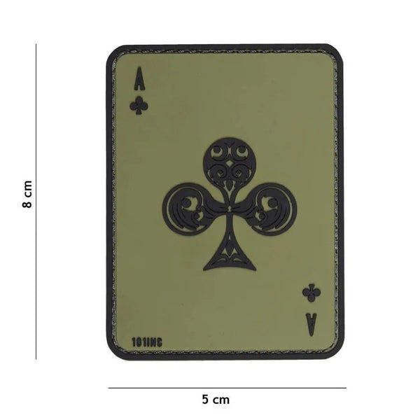 Patch Ace of Clubs velcro 3D | Echipament tactic WARGEAR