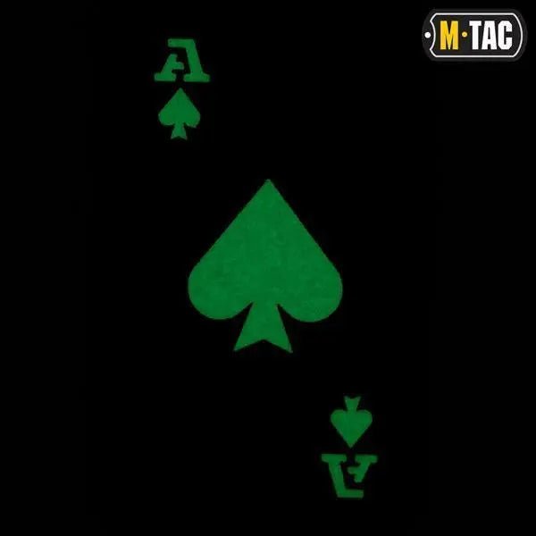 Patch Ace of Spades Laser Cut Fosforescent | Echipament tactic WARGEAR