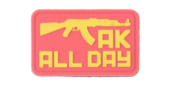 Patch AK ALL DAY velcro PVC | Echipament tactic WARGEAR