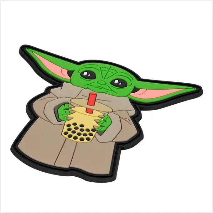 Patch Baby Yoda Bubble Tea velcro PVC | Echipament tactic WARGEAR