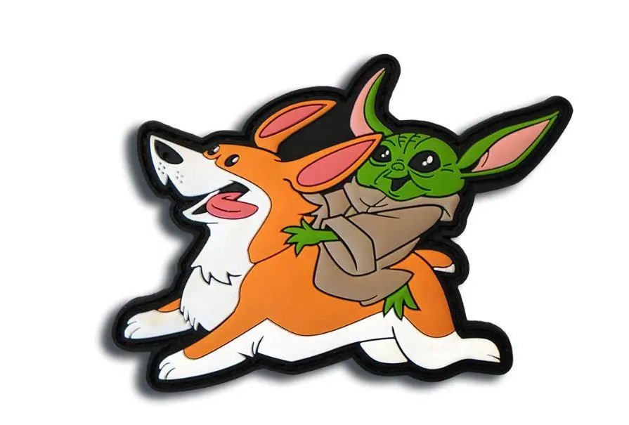 Patch Baby Yoda x Corgi Airsoftology | Echipament tactic WARGEAR