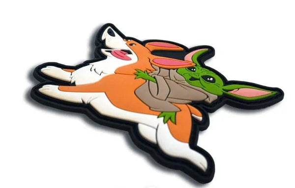 Patch Baby Yoda x Corgi Airsoftology | Echipament tactic WARGEAR