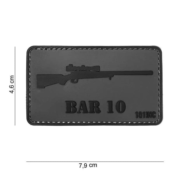 Patch BAR 10 velcro 3D | Echipament tactic WARGEAR