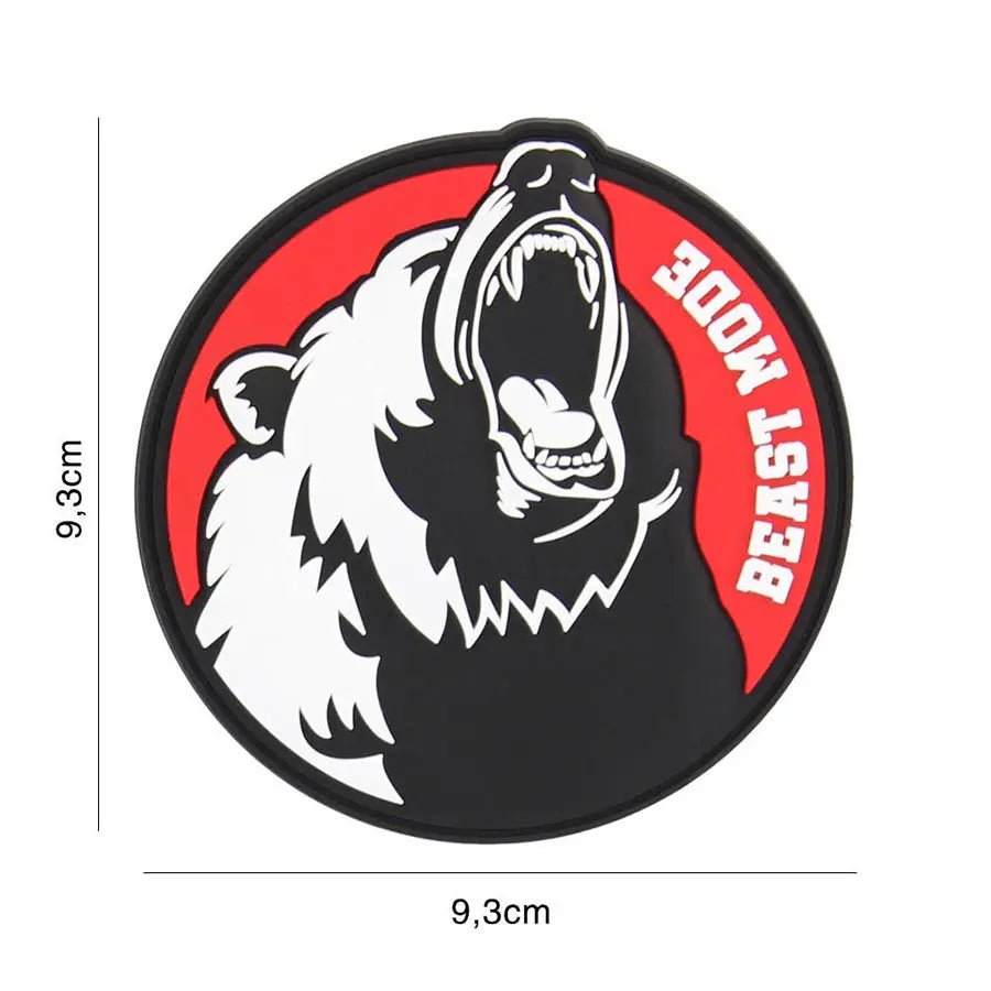 Patch Beast Mode Bear velcro PVC | Echipament tactic WARGEAR