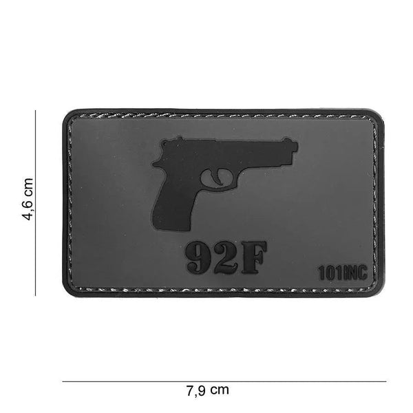 Patch Beretta 92F velcro 3D | Echipament tactic WARGEAR