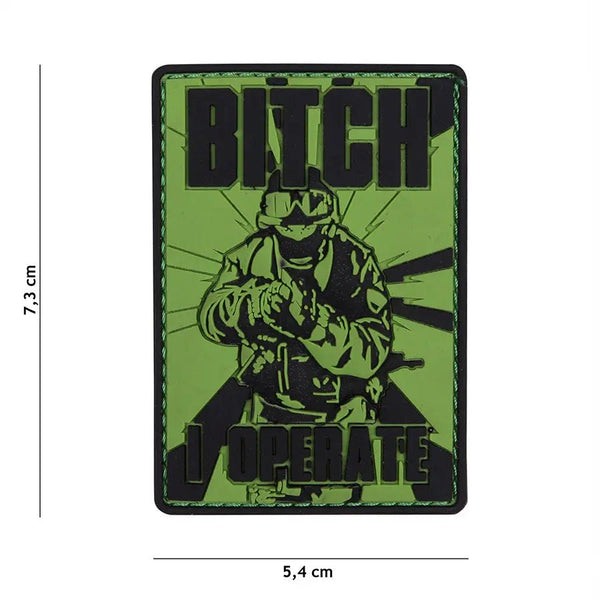 Patch B***h I Operate velcro PVC | Echipament tactic WARGEAR
