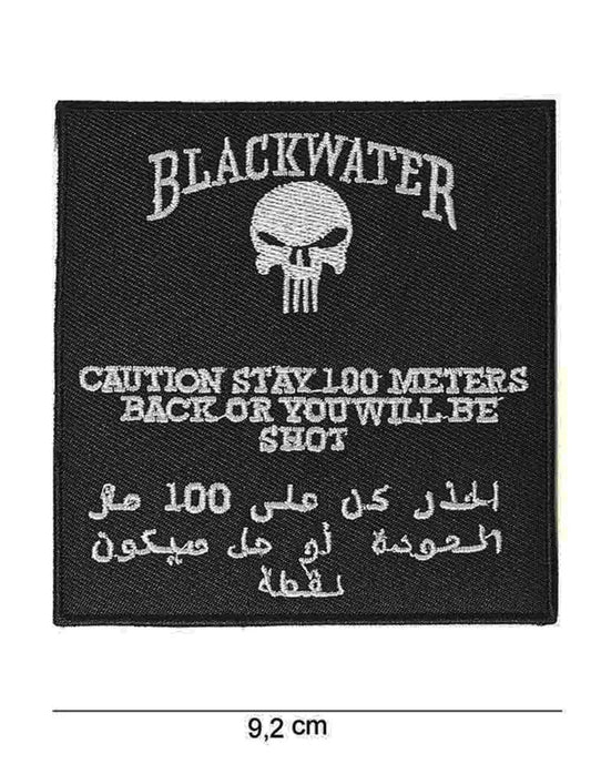 Patch BLACKWATER - Stay 100 metres back | Echipament tactic WARGEAR