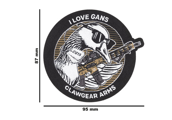 Patch brodat I Love Gans CLAWGEAR | WARGEAR RO