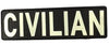 Patch CIVILIAN velcro PVC JTG | Echipament tactic WARGEAR