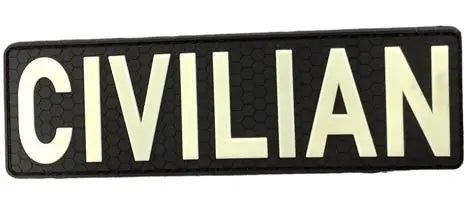 Patch CIVILIAN velcro PVC JTG | Echipament tactic WARGEAR