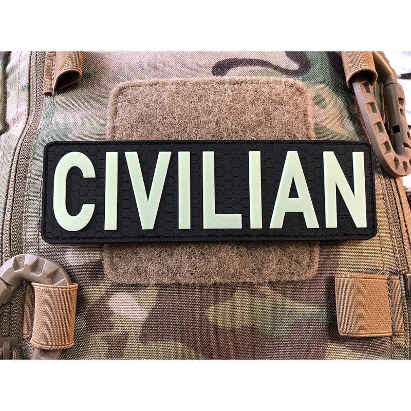 Patch CIVILIAN velcro PVC JTG | Echipament tactic WARGEAR