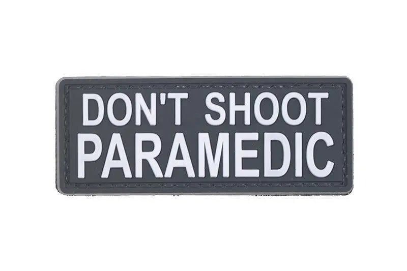 Patch Don't shoot paramedic velcro PVC | Echipament tactic WARGEAR