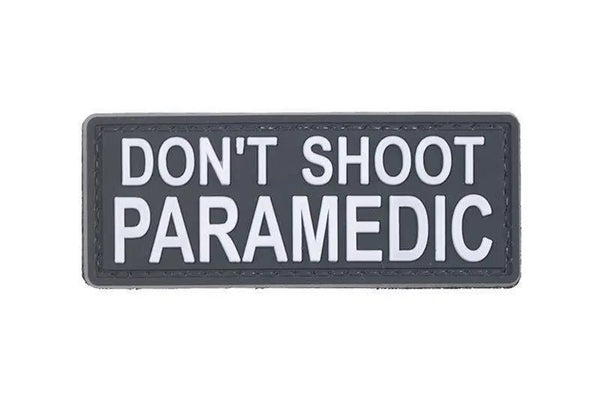 Patch Don't shoot paramedic velcro PVC | Echipament tactic WARGEAR