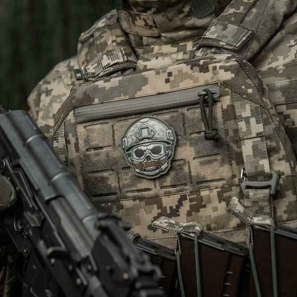 Patch emoji M - TAC Bearded Warrior | Echipament tactic WARGEAR