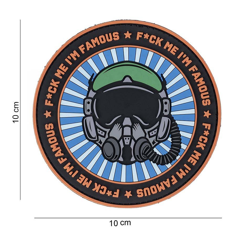 Patch Famous Pilot 3D PVC 101INC | Echipament tactic WARGEAR
