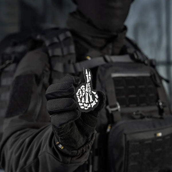 Patch fosforescent Crossed Fingers M - TAC | Echipament tactic WARGEAR