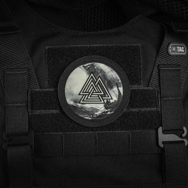 Patch fosforescent Valknut Drakkar M - TAC | Echipament tactic WARGEAR