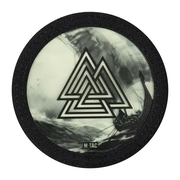 Patch fosforescent Valknut Drakkar M - TAC | Echipament tactic WARGEAR