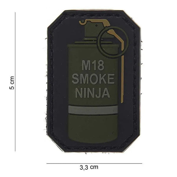 Patch grenada Smoke Ninja velcro 3D | Echipament tactic WARGEAR