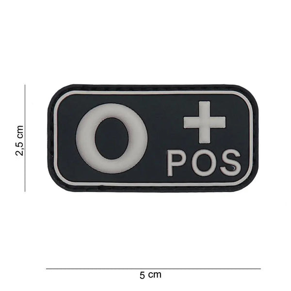 Patch grupa sanguina 0+ pozitiv PVC | Echipament tactic WARGEAR
