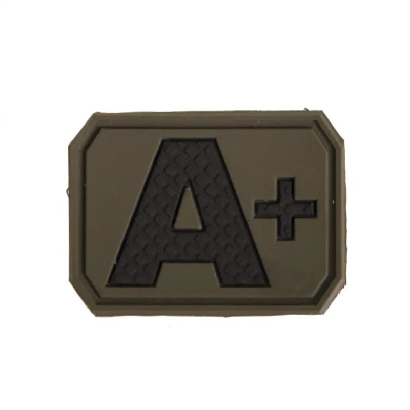 Patch grupa sanguina A pozitiv olive velcro PVC | Echipament tactic WARGEAR