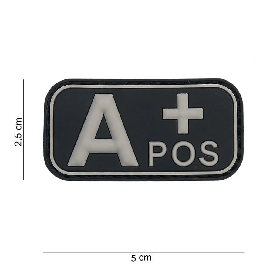 Patch grupa sanguina A+ pozitiv PVC | Echipament tactic WARGEAR