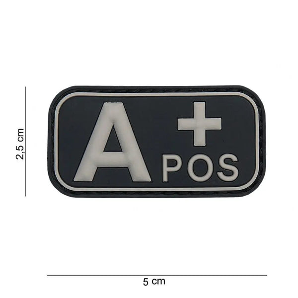 Patch grupa sanguina A+ pozitiv PVC | Echipament tactic WARGEAR