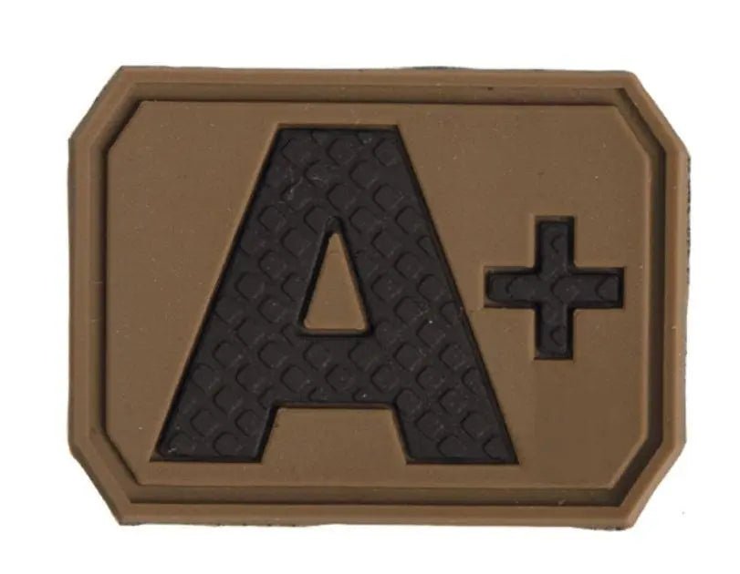 Patch grupa sanguina A pozitiv velcro PVC | Echipament tactic WARGEAR
