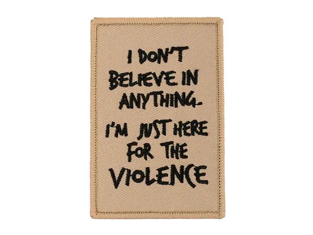 Patch HERE FOR THE VIOLENCE textil velcro | Echipament tactic WARGEAR