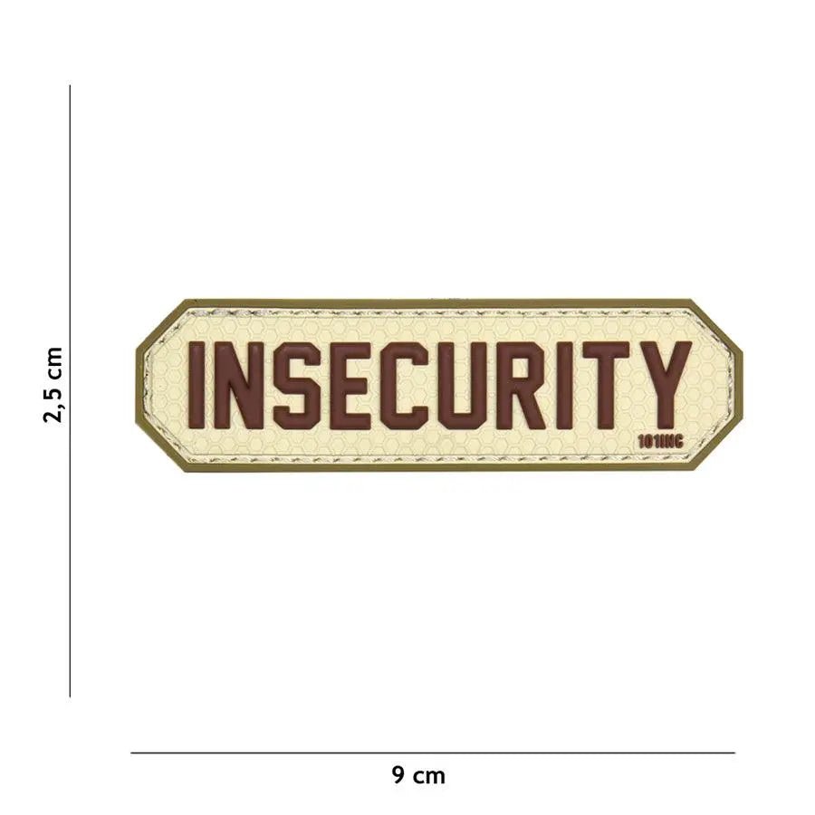 Patch INSECURITY velcro PVC | Echipament tactic WARGEAR