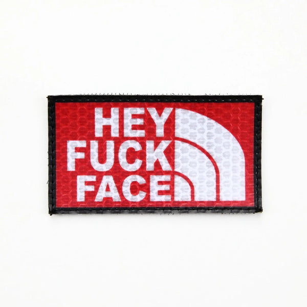 Patch IR Hey F*** Face velcro PVC | Echipament tactic WARGEAR