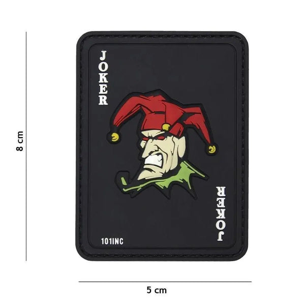 Patch Joker negru velcro 3D | Echipament tactic WARGEAR