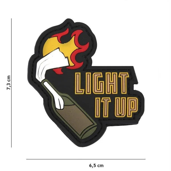 Patch Light it up Molotov velcro 3D | Echipament tactic WARGEAR