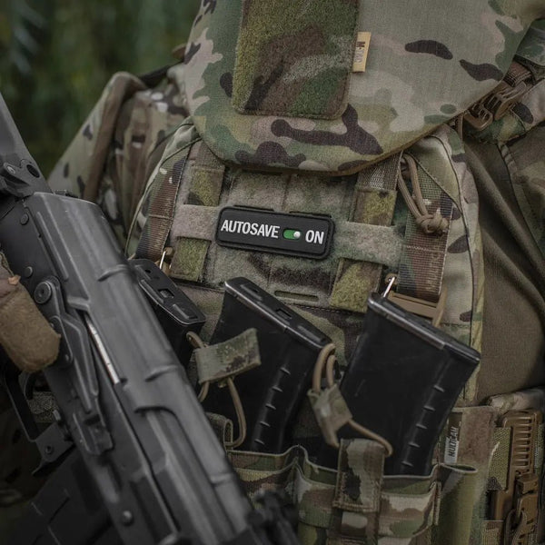 Patch M - Tac Autosave velcro PVC | Echipament tactic WARGEAR
