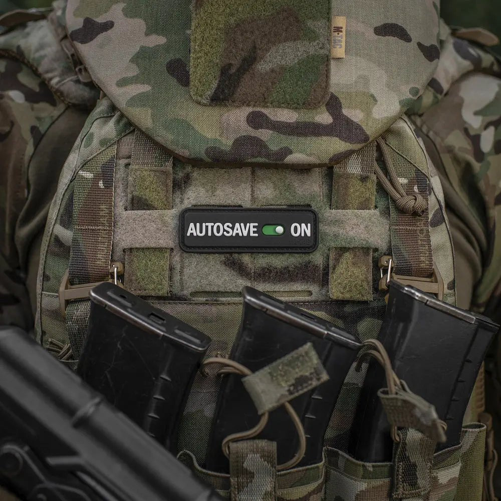 Patch M - Tac Autosave velcro PVC | Echipament tactic WARGEAR