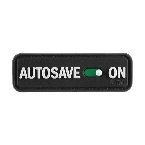 Patch M - Tac Autosave velcro PVC | Echipament tactic WARGEAR